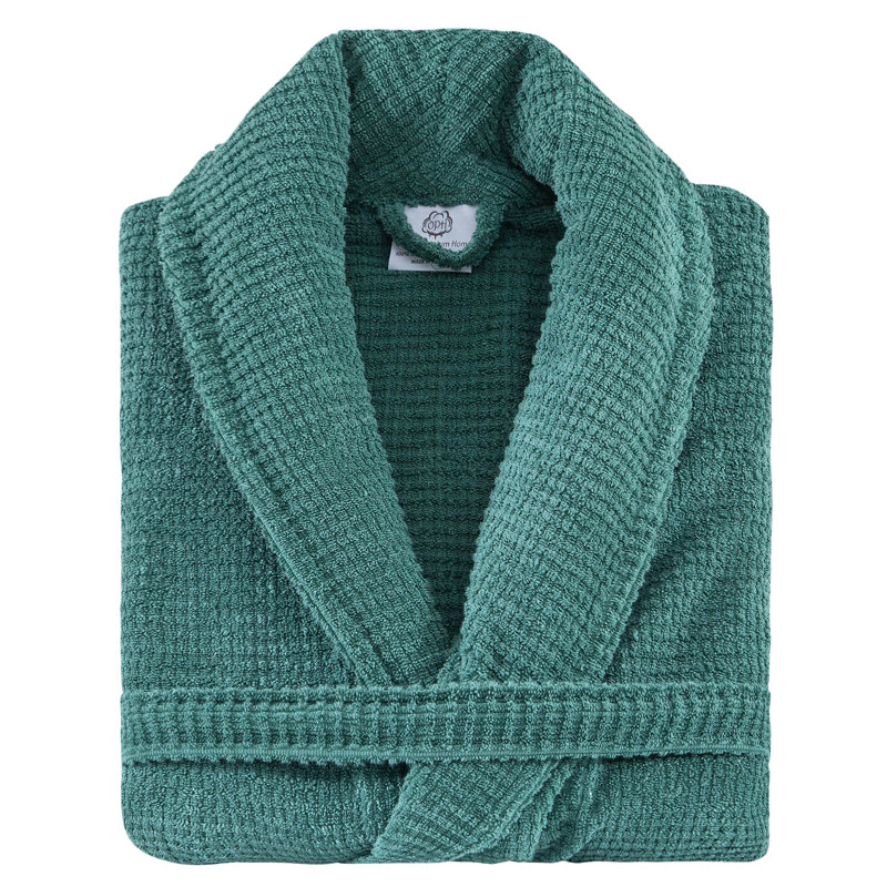 Peignoir 100% coton éponge, Vert, S