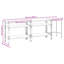 Set Of 3 Grey Steel, Medium Height-Adjustable