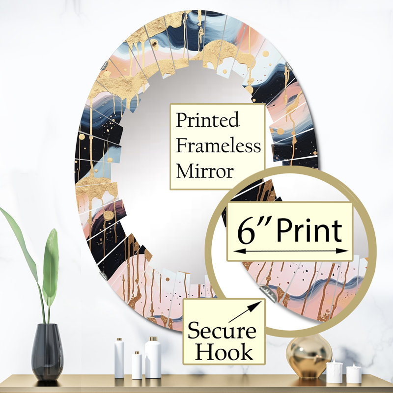 Oval Mirror, 36" x 24"