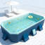 Piscine pliante gonflable en PVC-116179914