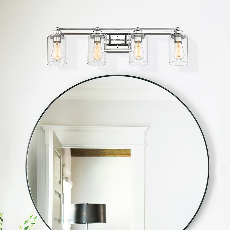 Stilesville 4 - Light Dimmable Vanity Light, Chrome