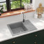 Belfry Kitchen Austin 440mm W Single Bowl Stone Kitchen Sink with 1 Faucet Hole-870520797