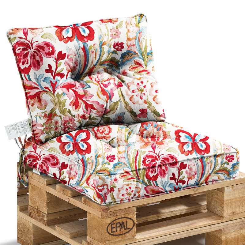 Outdoor Chair Cushions Set ,All-Weather Patio Furniture Cushions With High Resilience Foam, Indoor Outdoor Seat & Back Cushion For Patio,Garden,Sunroom