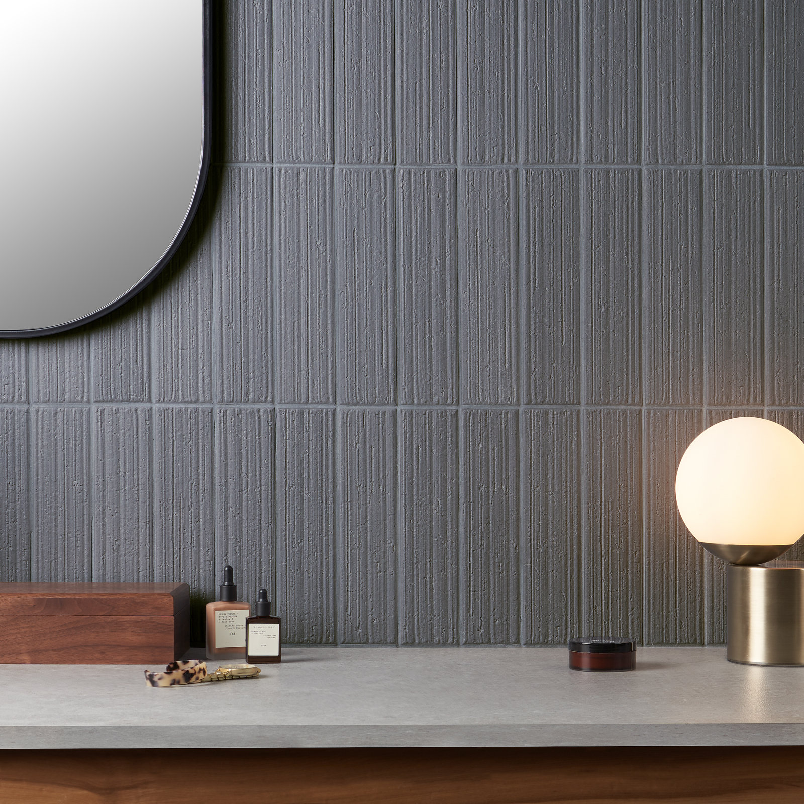 Barlow 3" x 10" Ceramic Subway Tile Wall Tile, Moon Gray