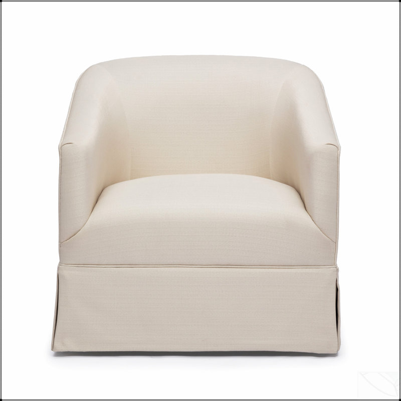 Chaise d'appoint en polyester naturel avec une fabrication durable et un design polyvalent pour les intérieurs modernes et traditionnels