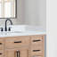 Meuble-lavabo en pierre d'ingénierie blanc neige Altair