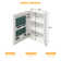 19.1'' W 27.6'' H Frameless Medicine Cabinet with Mirror and 3 Fixed Shelves