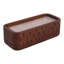 Bougie parfumée à la vanille Jeimi pour chambre à coucher décor de table de chevet - Bougie décorative en bois de manguier pour bibliothèque, table basse ou salon - 10 po, brun