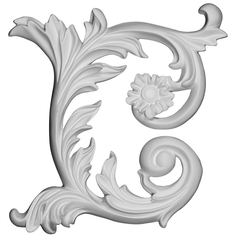 Fairfax 9'' H x 9'' W x 1.12'' D Urethane Onlay Scroll
