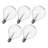 5PCS E12 Fragrance Wax Diffuser Lamp 25W Dimmable Globe Clear Light Bulb