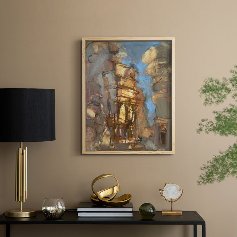 Safe Passage Framed Print - Solid Wood, Natural Framed, 11" H x 9" W