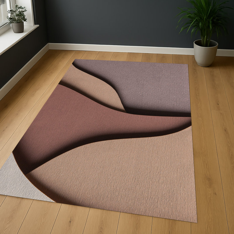 Geometric Area Rug, Runner 70 x 140 cm