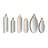Various Velvet Edged Wall Mirrors