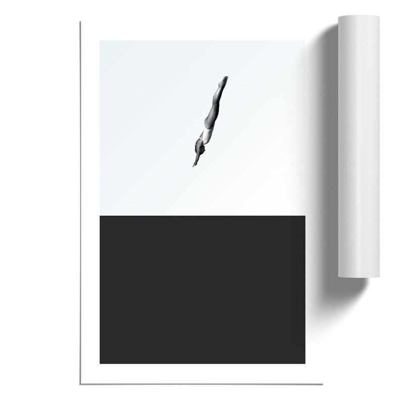 High Dive - Frameless Print, 30cm H x 21cm W x 0.1cm D