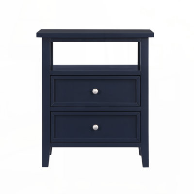 Weston Midnight Blue 2 Drawer Nightstand