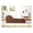 Solace Chaise Lounge Chair Relaxation, Ergonomic Design With Soft Yet Firm High-Density Foam Core, Removable Machine-Washable Cover, Brown
