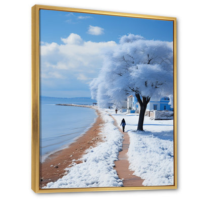 «Coastal Seaside Stroll II - Nautique et plage», reproduction sur toile