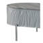 Grey High Gloss Coffee Table With Oval Shape And Construction For Living Area Robust Modern Design