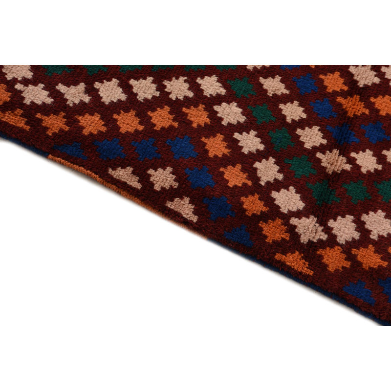 Tapis de couloir bourgogne 3 pi x 9 pi 5 po Peter