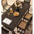 French-style retro solid wood carved rectangular dining table-110743651-110743653