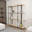 Moss 4-Tier Modern Bookcase Bookshelf Shelving Unit-86532110-81633057