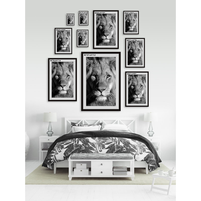 Lion Portrait by Marmont Hill - Painting, 91cm H x 61cm W, Paper