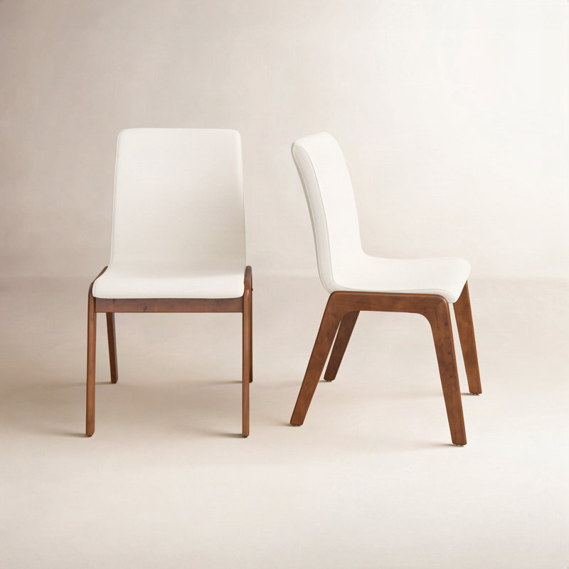 Nelda 18.5" Wide Dining Chair, Crème
