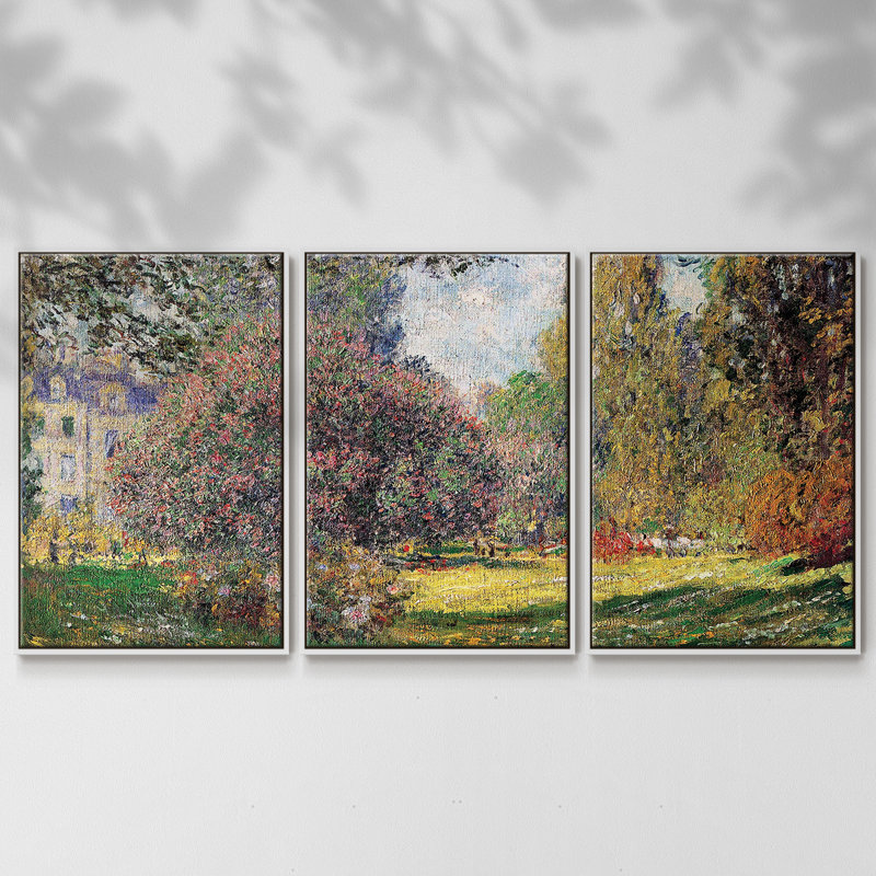 The Park By Monet 3 pièces, Blanc, H 40 po x l 78 po x P 2 po