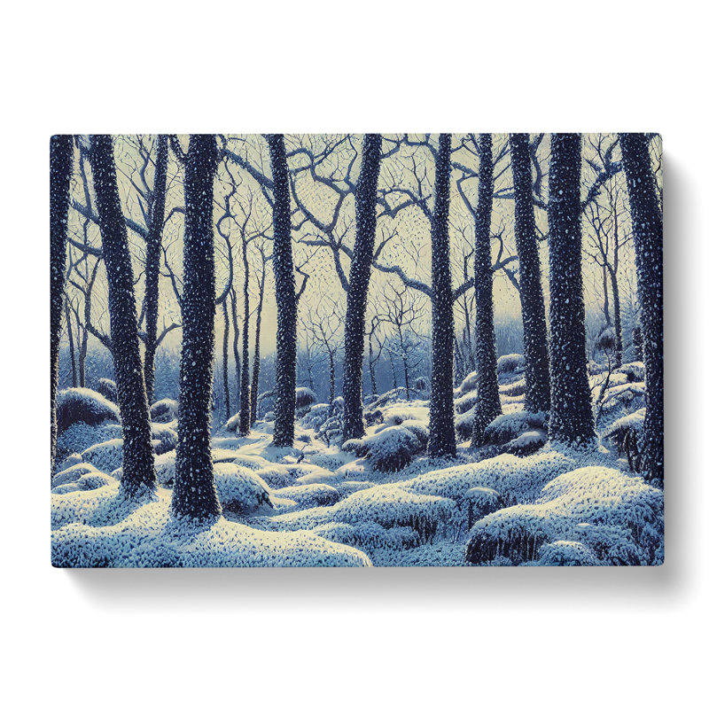 Charismatic Winter Forest - Wrapped Canvas, 50cm H x 76cm W x 3cm D