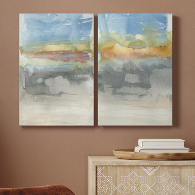 High Desert Sunset I - ensemble de 2 peintures
