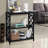 Console Table 3-Tier With Storage Shelves,Open Bookshelf Bookcase With Solid Wood Legs-907654296