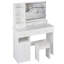 Ensemble de meuble-lavabo de 41 po avec commode gauche et tabouret rembourré-156486257