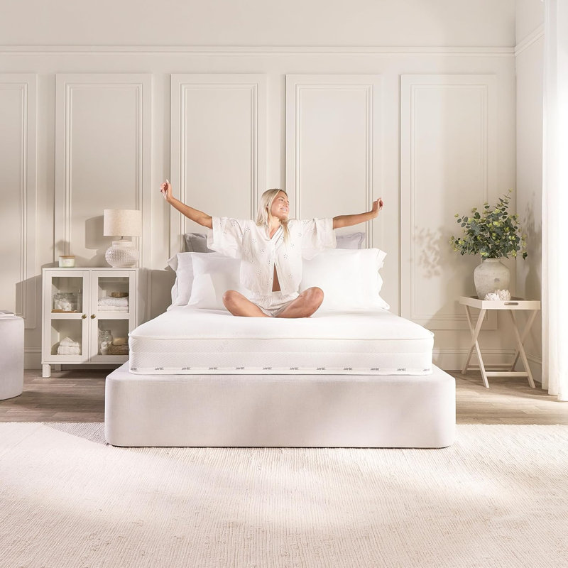 Jay-Be Pure Anti-Allergy Sustainably Made Sprung Mattress, Kingsize (5')