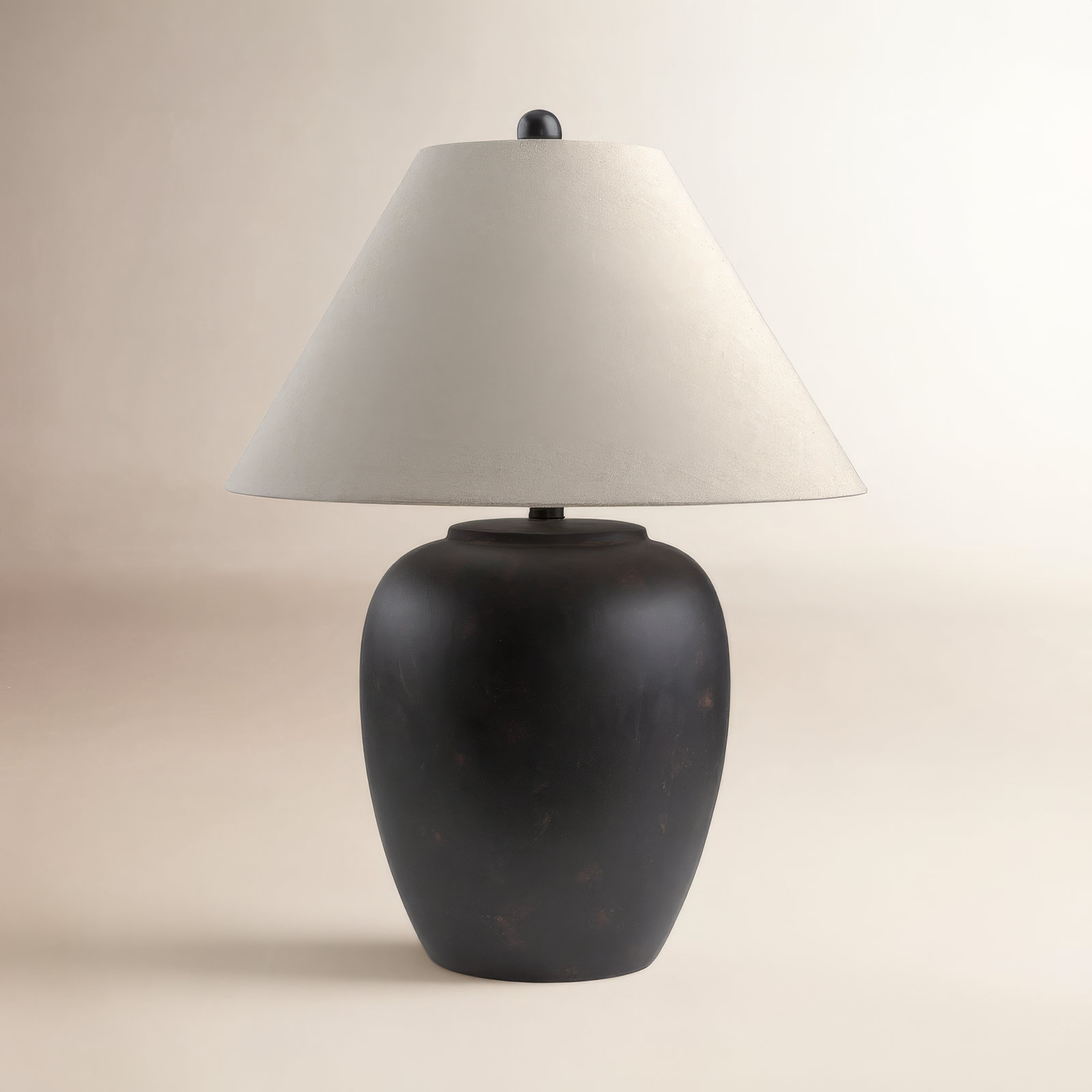 Eustacia Ceramic Table Lamp, Black