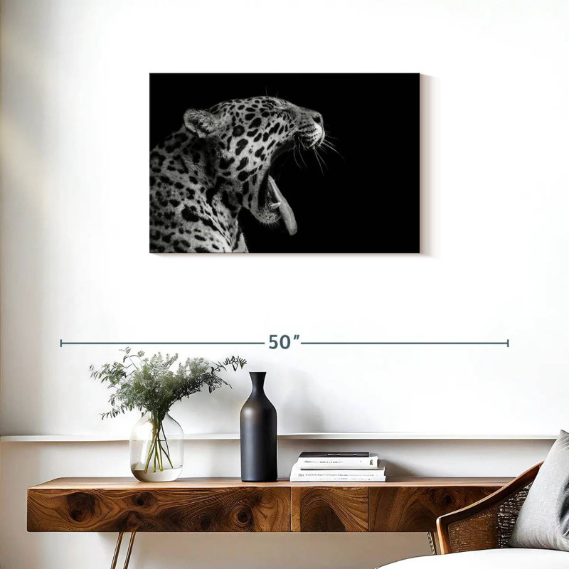 Brampt Jaguar Yawn, 20" H x 30" W