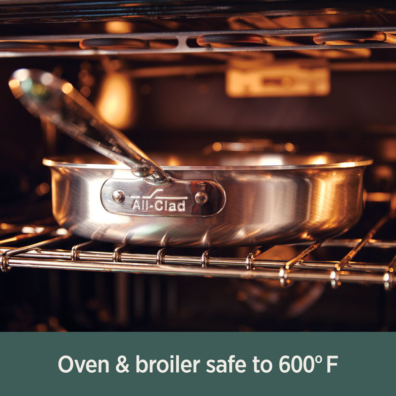 Batterie de cuisine en acier inoxydable brossé 14 pièces All-Clad d5