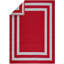 Tapis intérieur / extérieur rouge / blanc Winslet-1682424313