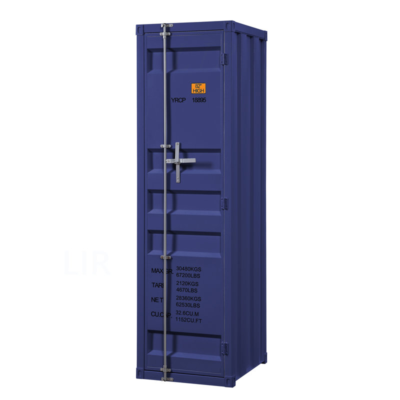 Garde-robe avec serrure de contenant pleine longueur, Blue
