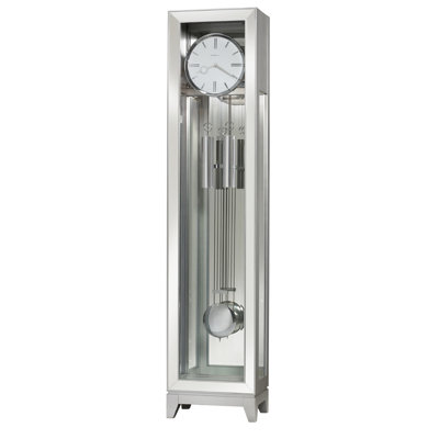 193cm Solid + Manufactured Wood Grandfather Clock with Adjustable Chime Volume