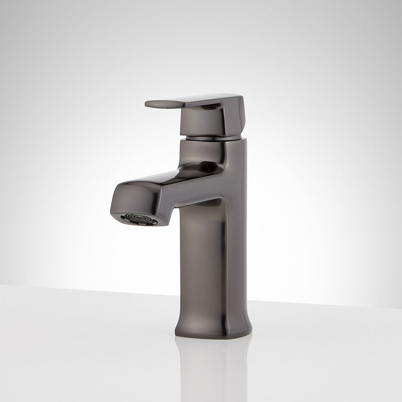 Sefina Single-Hole Bathroom Faucet - Gunmetal, Gunmetal
