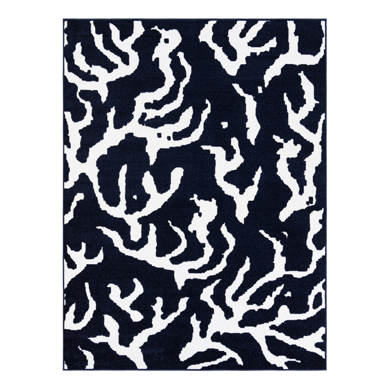 Sabrina Soto ReNew Indoor/Outdoor Rug Navy Blue, Rectangle 7'10" x 10'