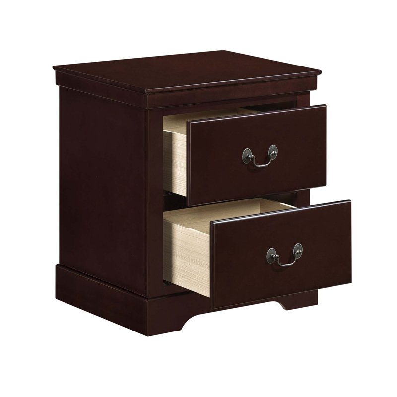 Table de chevet en bois 1Pc, Cerisier