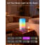Lampe de table RVBICWW avec contrôle d'application, lampe de bureau à DEL tactile avec synchro musicale, plus de 30 scènes dynamiques et 16 millions de couleurs, veilleuse à changement de couleur à intensité variable pour le salon de la chambre à coucher