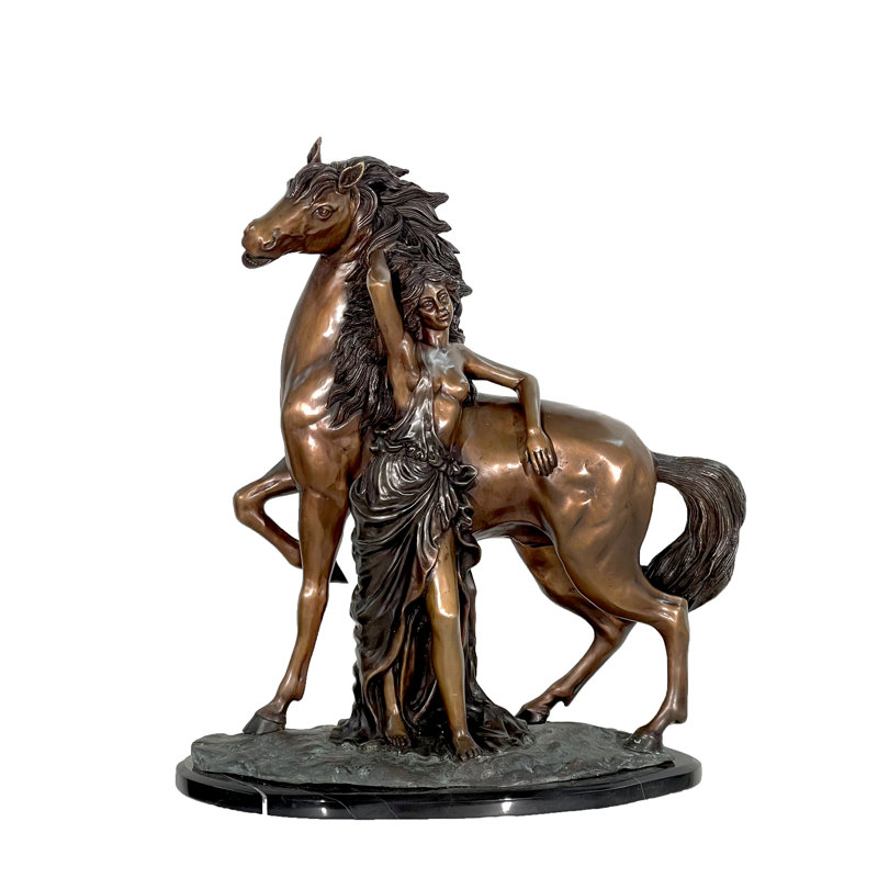 Bronze Reminiscent Lady Sculpture
