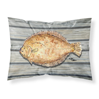  Taie d'oreiller poisson Flounder