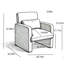 Fauteuil d'appoint moderne, fauteuil de salle à manger en tissu Boucle-1974118115