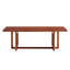 La table basse rectangulaire en bois massif de couleur noyer rehausse à la fois la maison et le bureau pour les petits salons