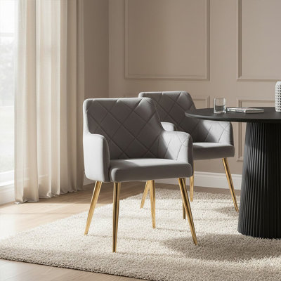 Tufted Velvet Upholstered Side Chair