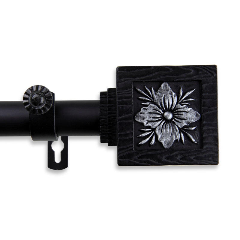 Tringle à rideaux simple Baugh Ophélie, Noir