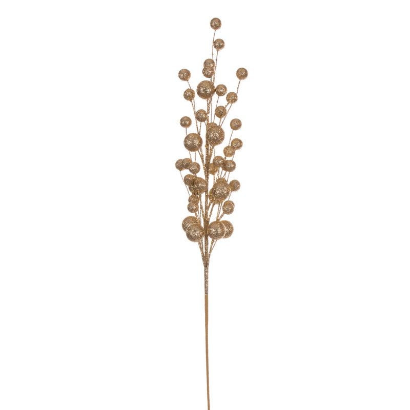 27" Baby Multi Ball Glitter Spray, 4 per bag., Gold